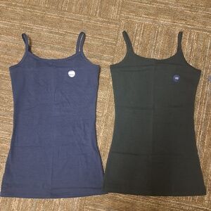 Women's Navy and Black Camisole Tops